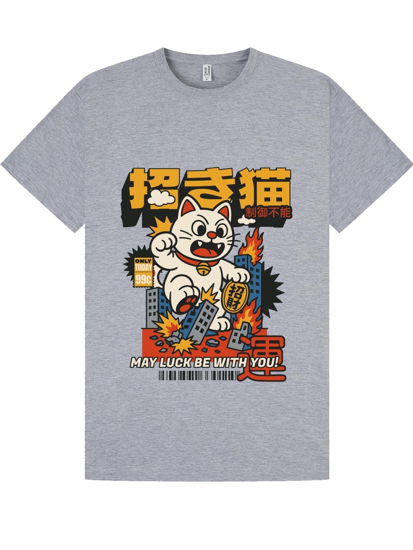 Classic T-Shirt | May Luck Be With You Lucky Cat Tee