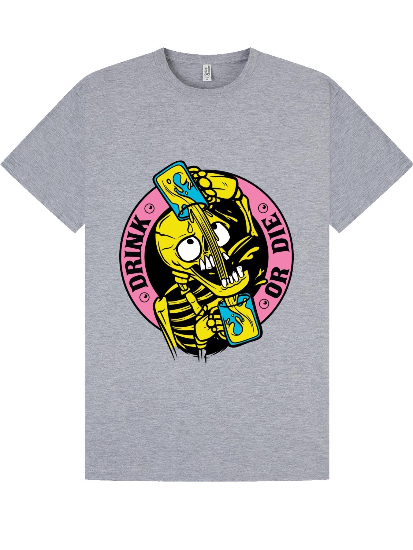 Classic T-Shirt | Drink or Die Skeleton Tee
