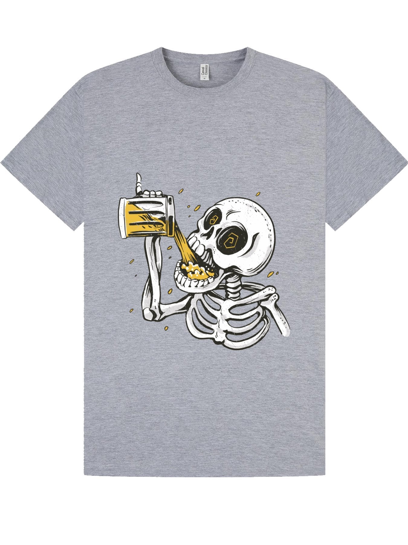 Classic T-Shirt | Skeleton Beer Chug Tee