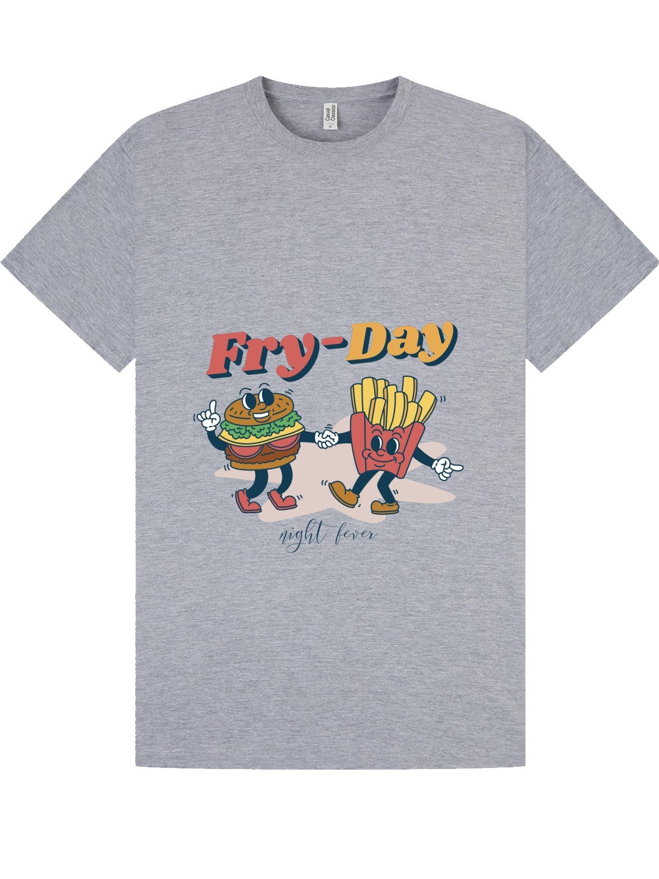Classic T-Shirt | Fry-Day Burger & Fries Cartoon Tee
