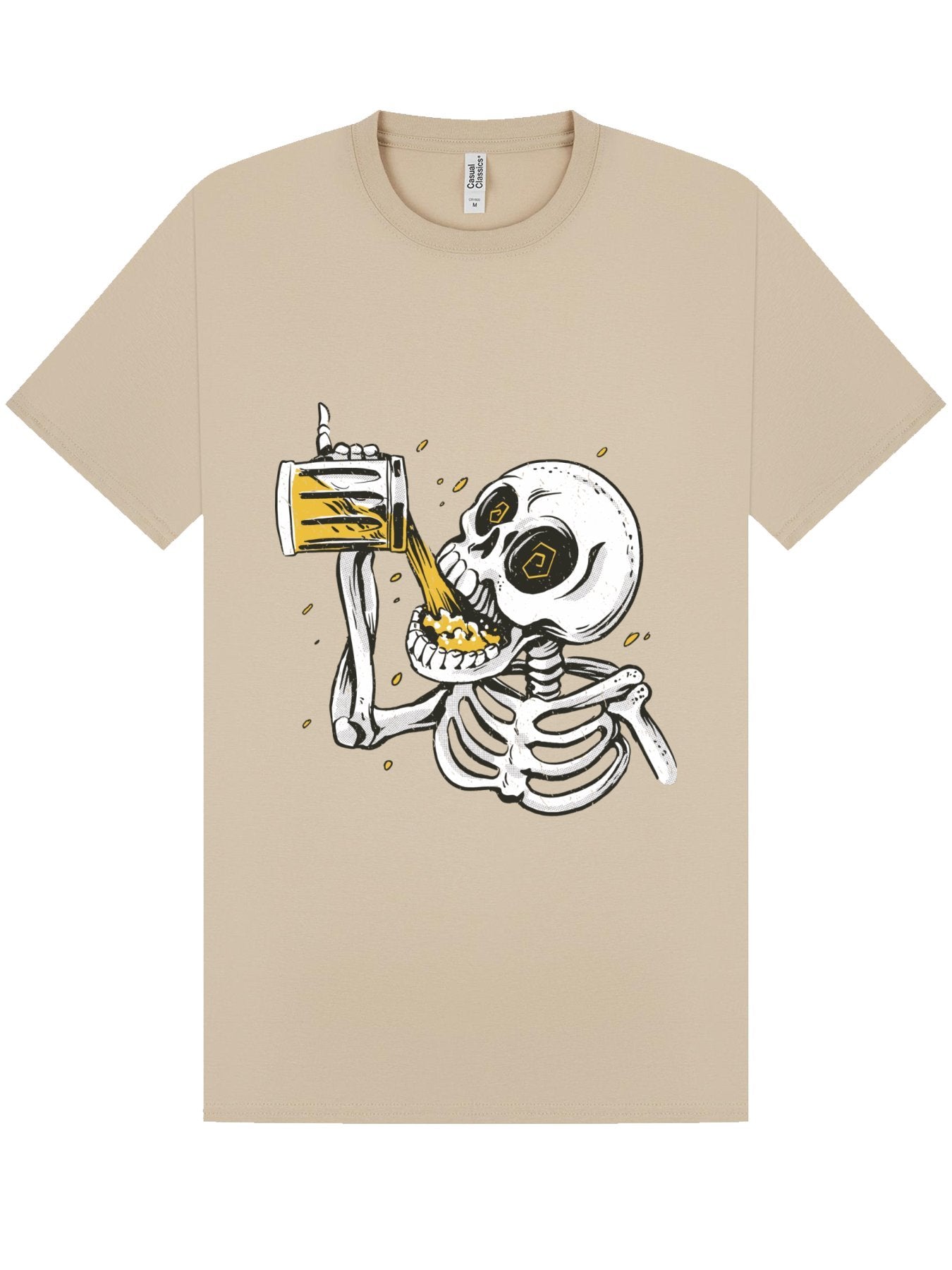 Classic T-Shirt | Skeleton Beer Chug Tee