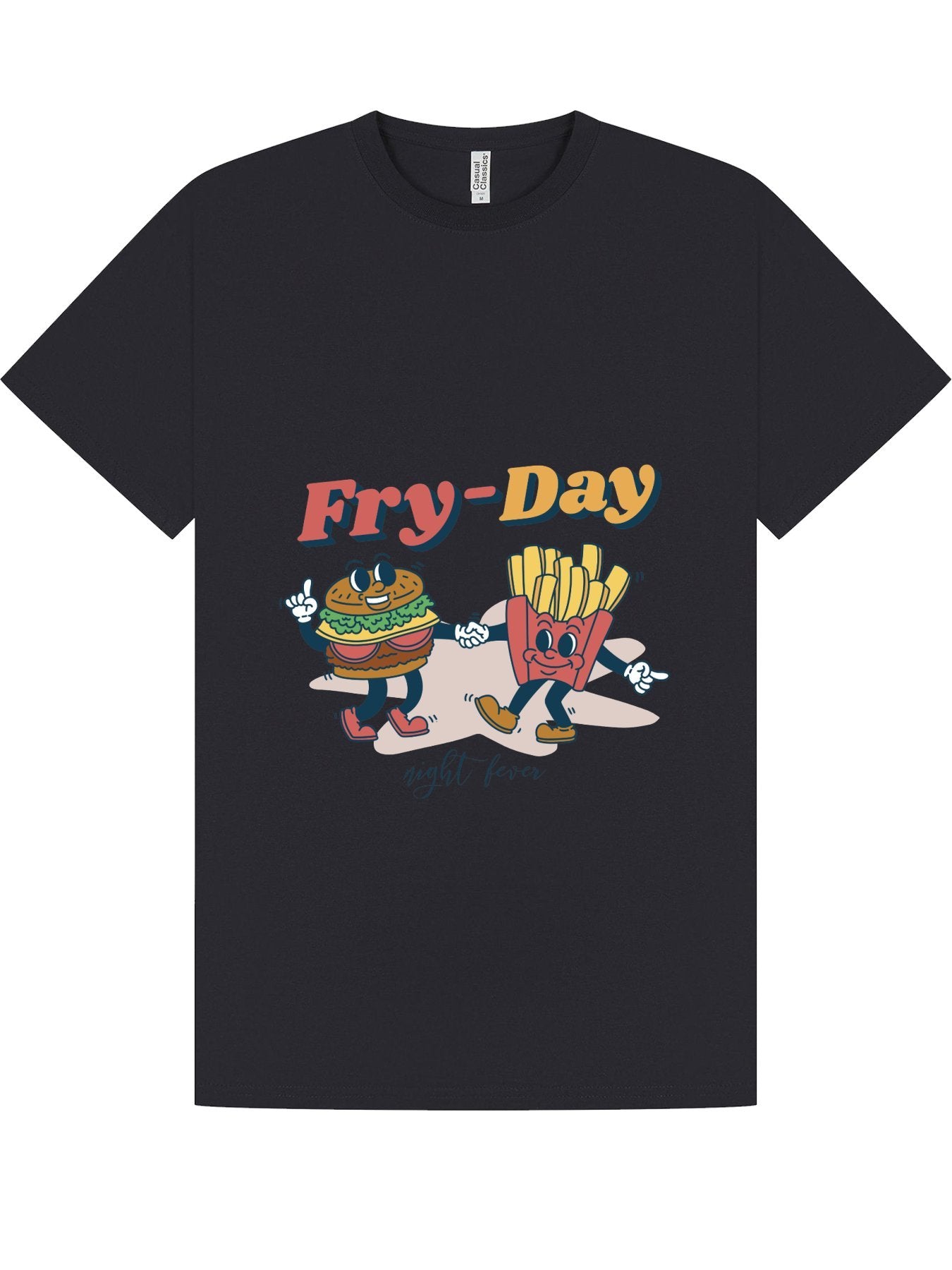 Classic T-Shirt | Fry-Day Burger & Fries Cartoon Tee