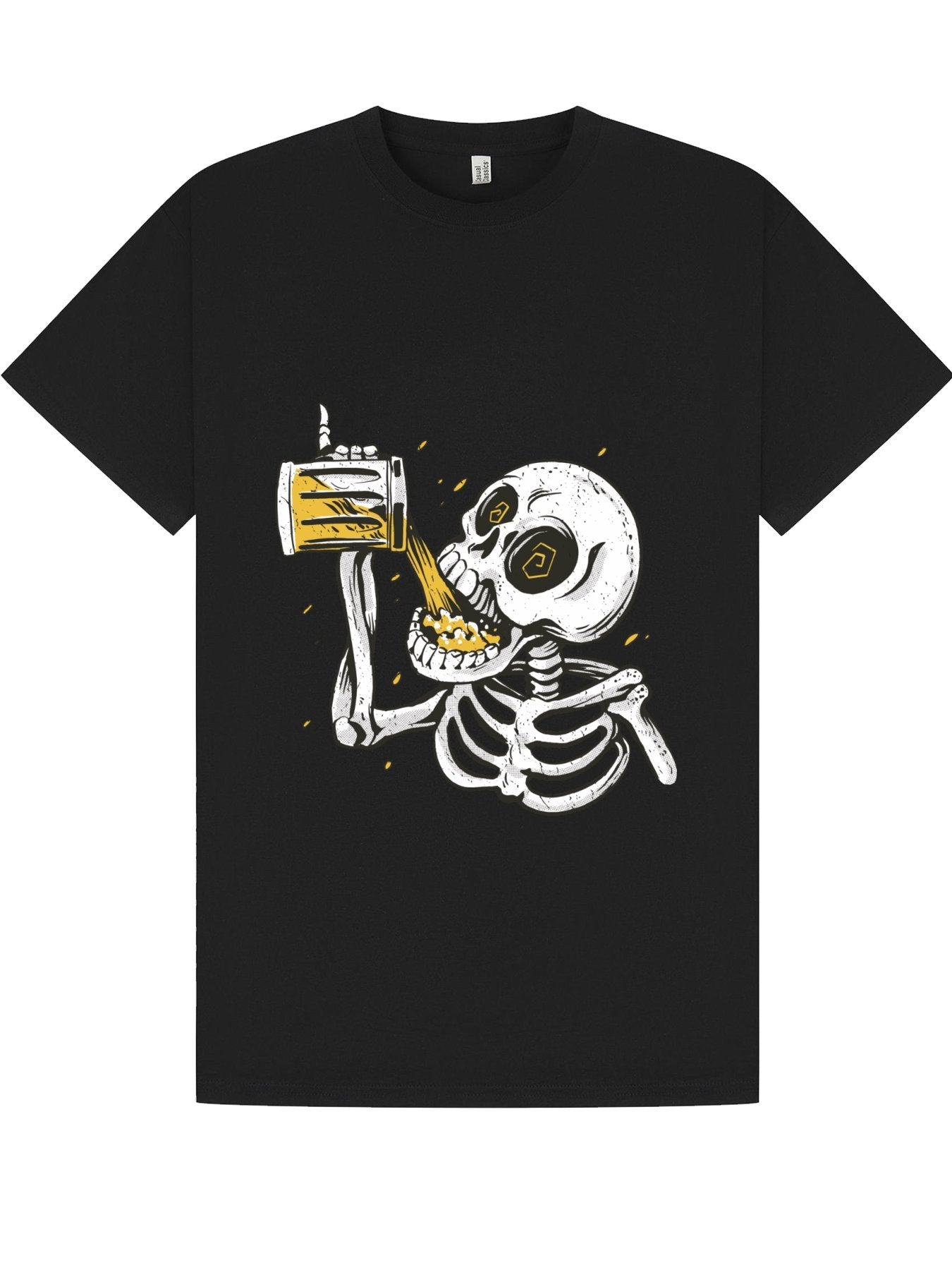 Classic T-Shirt | Skeleton Beer Chug Tee