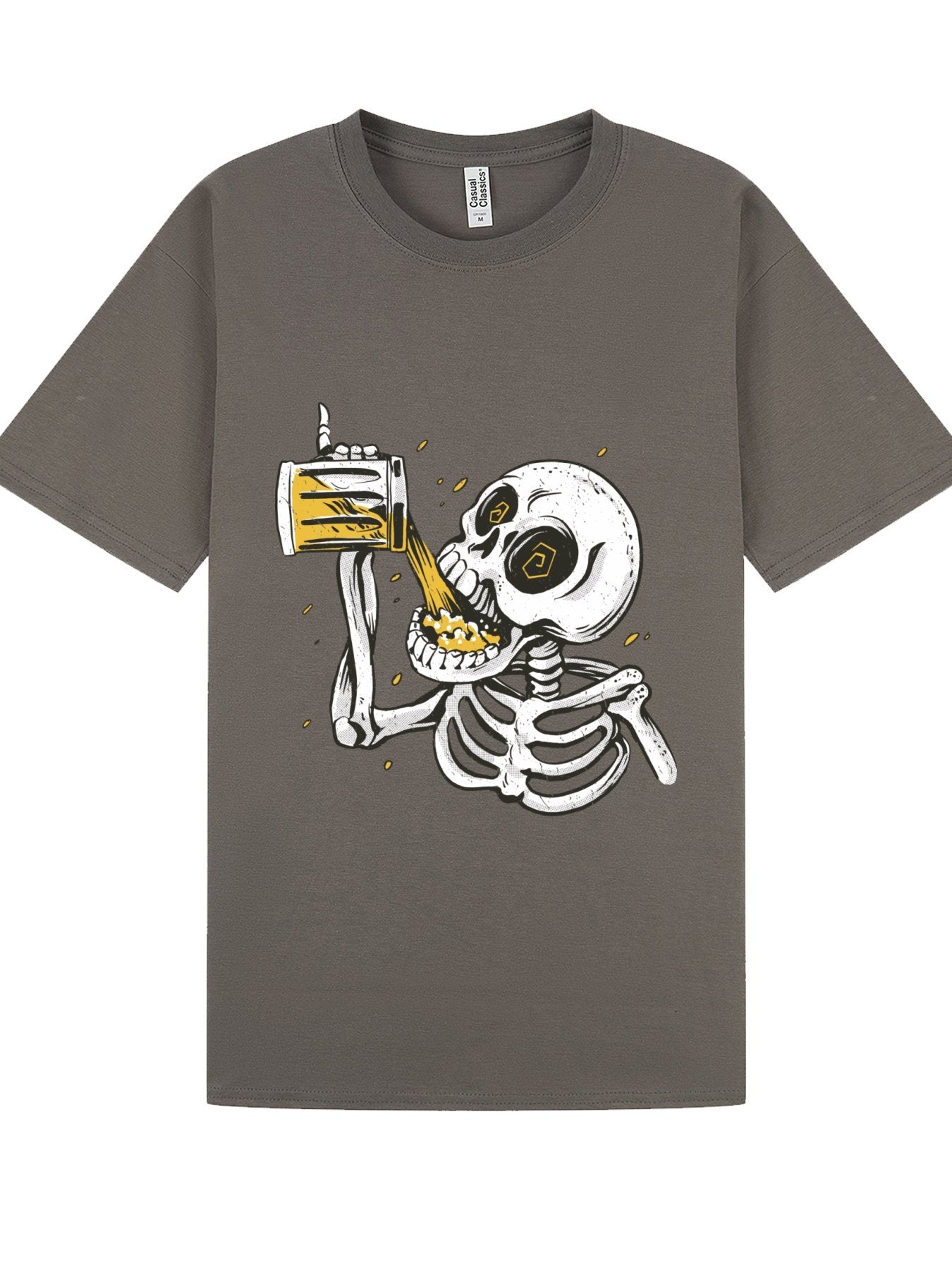 Classic T-Shirt | Skeleton Beer Chug Tee