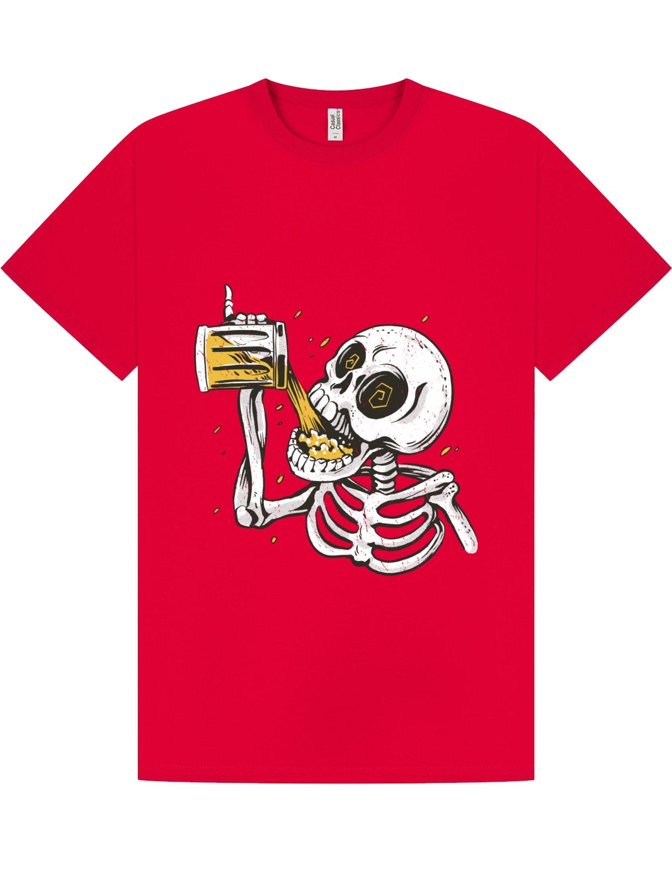 Classic T-Shirt | Skeleton Beer Chug Tee
