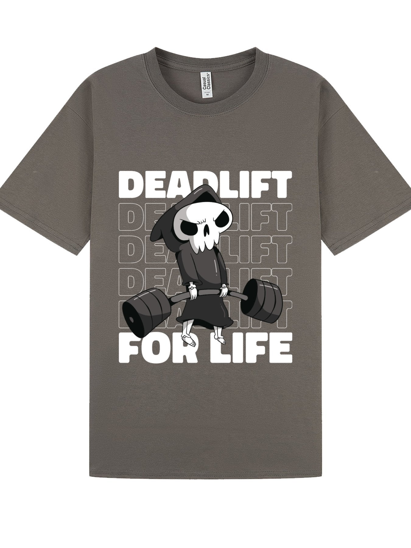 Classic T-Shirt | Deadlift For Life Gym Skeleton Tee