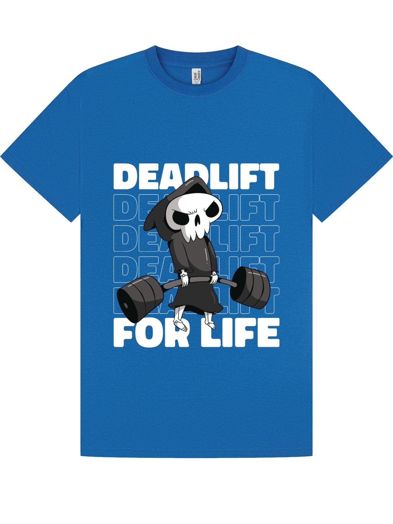 Classic T-Shirt | Deadlift For Life Gym Skeleton Tee