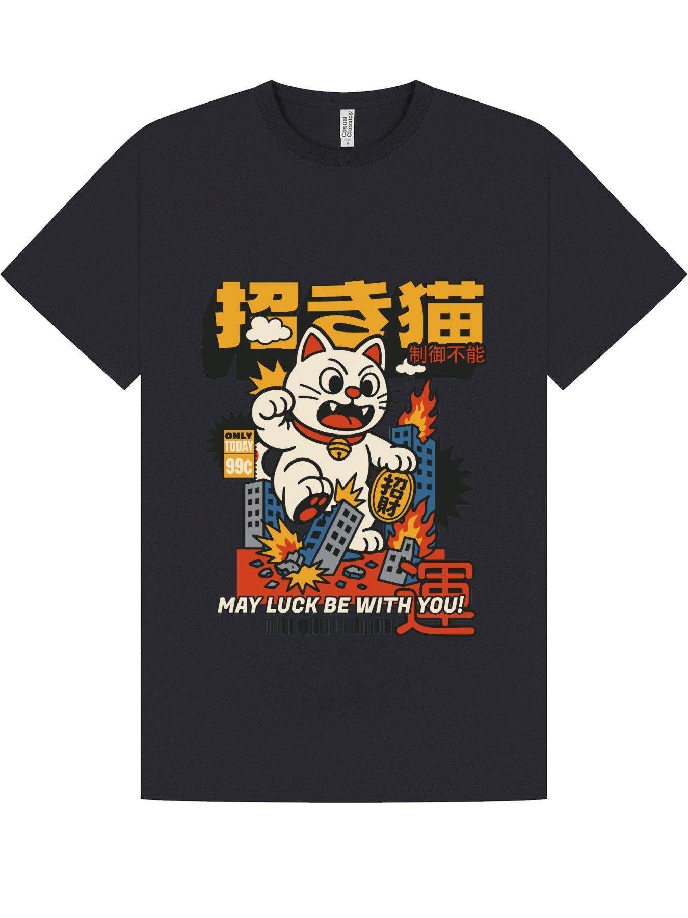 Classic T-Shirt | May Luck Be With You Lucky Cat Tee
