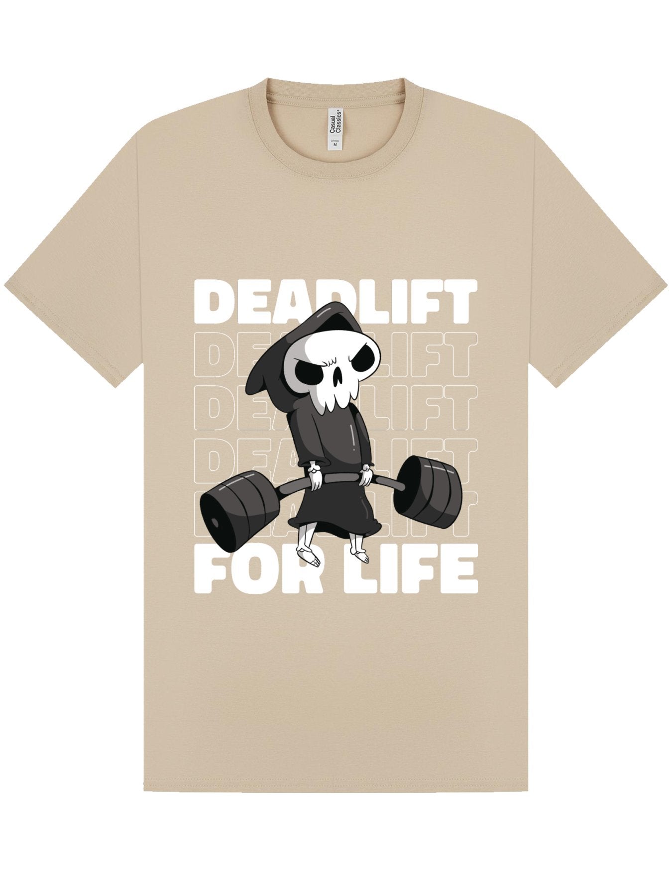 Classic T-Shirt | Deadlift For Life Gym Skeleton Tee
