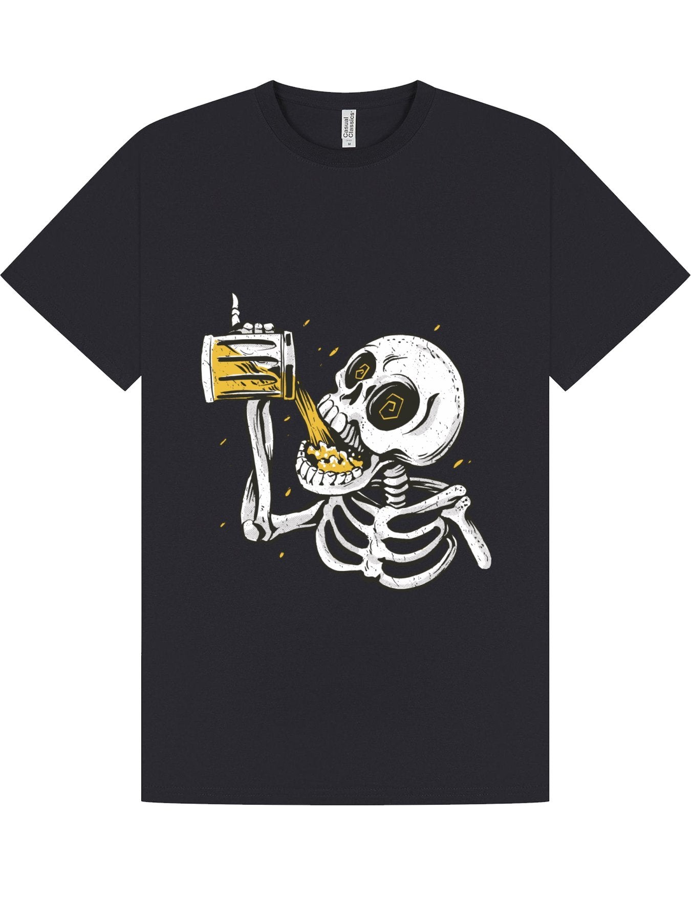 Classic T-Shirt | Skeleton Beer Chug Tee