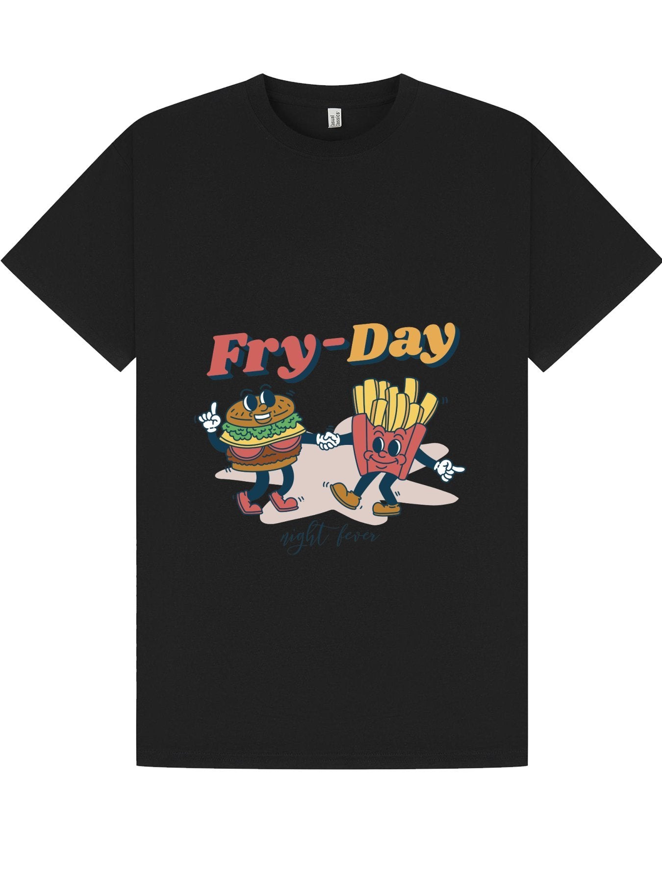 Classic T-Shirt | Fry-Day Burger & Fries Cartoon Tee
