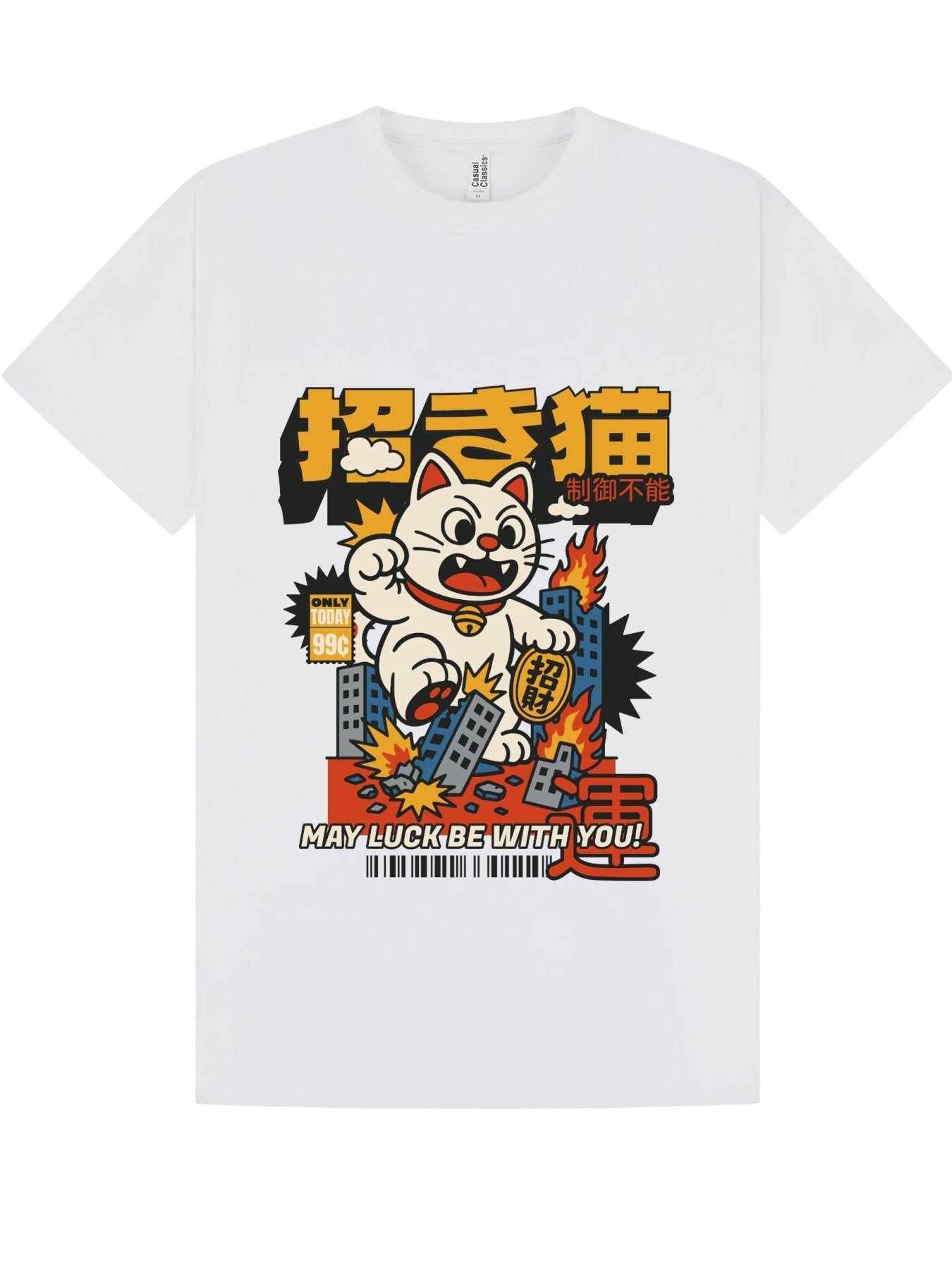Classic T-Shirt | May Luck Be With You Lucky Cat Tee