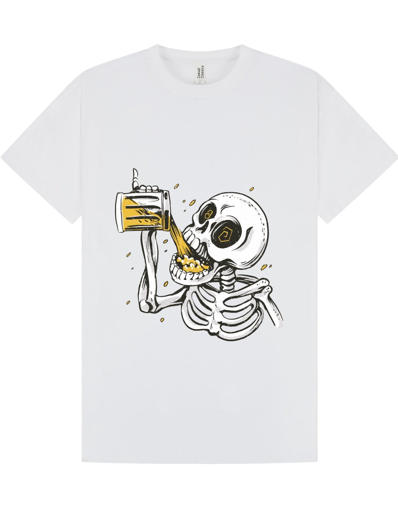 Classic T-Shirt | Skeleton Beer Chug Tee